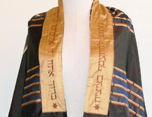 Reversible Blue & Brown Silk Tallit