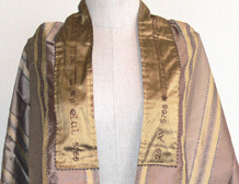 Reversible Blue & Brown Silk Tallit
